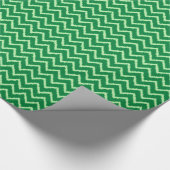 Ikat Chevrons - Pine en lichtgroen Cadeaupapier (Hoek)