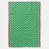Ikat Chevrons - Pine en lichtgroen Deken (Voorkant Verticaal)