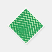 Ikat Chevrons - Pine en lichtgroen Servetten (Hoek)
