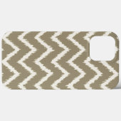 Ikat Chevrons - Taupe tan en beige Case-Mate iPhone Case (Achterkant (horizontaal))