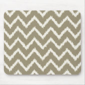 Ikat Chevrons - Taupe tan en beige Muismat (Voorkant)