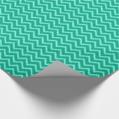 Ikat Chevrons - Turquoise en aqua Cadeaupapier (Hoek)