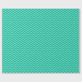 Ikat Chevrons - Turquoise en aqua Cadeaupapier (Vlak)