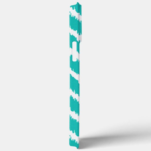 Ikat Chevrons - Turquoise en white Case-Mate iPhone Case (Achterkant / Rechts)
