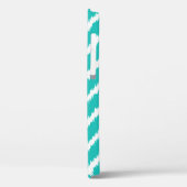 Ikat Chevrons - Turquoise en wit Case-Mate iPhone Case (Achterkant / Links)