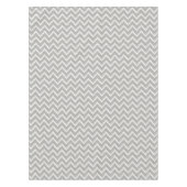 Ikat Chevrons - Zilver grijs en wit Tafelkleed (Voorkant)