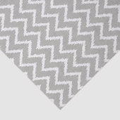 Ikat Chevrons - Zilver grijs en wit Tissuepapier (Detail)