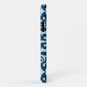 Ikat damask patroon - Dark Indigo en Light Blue Case-Mate iPhone Case (Achterkant/rechts)