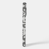 Ikat damask patroon - Licht en Middelgrijs Case-Mate iPhone Case (Achterkant / Rechts)