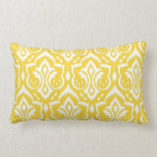 Ikat Damask - Sunshine Yellow Kussen