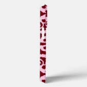 Ikat-damaspatroon - Bourgogne en roze Case-Mate iPhone Case (Achterkant / Rechts)