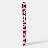 Ikat-damaspatroon - Bourgogne en roze Case-Mate iPhone Case (Achterkant / Links)