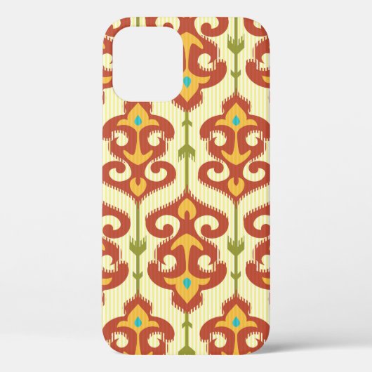 Ikat-damaspatroon Case-Mate iPhone Case (Achterkant)