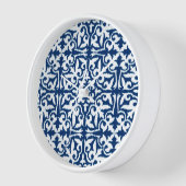 Ikat damtpatroon - Kobalt Blue en White (Hoek)