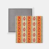 Ikat Design #4 @ Emporio Moffa Magneet (Voorkant / Achterkant)