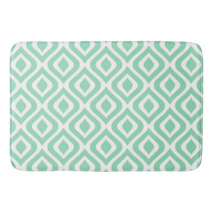 Ikat Diamond patroon in Mint Green Badmat