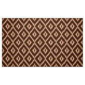 Ikat Diamond Pattern - Chocolade en bord perzik Stof (Fat Quarter)