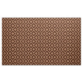 Ikat Diamond Pattern - Chocolade en bord perzik Stof (Yard (91,4 cm))