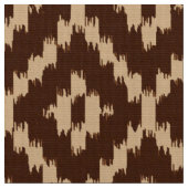 Ikat Diamond Pattern - Chocolate brown en beige Stof (Close Up)
