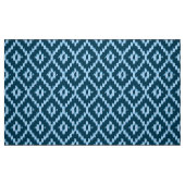 Ikat Diamond Pattern - Indigo en bleek ijsblauw Stof (Fat Quarter)