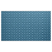 Ikat Diamond Pattern - Indigo en bleek ijsblauw Stof (Yard (91,4 cm))