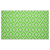 Ikat Diamond Pattern - Leeggroen en wit Stof (Fat Quarter)