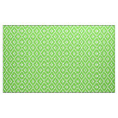 Ikat Diamond Pattern - Leeggroen en wit Stof (Yard (91,4 cm))
