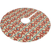 Ikat Elegance: naadloos patroonontwerp. Kerstboom Rok (Gekanteld)