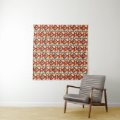 Ikat Elegance: naadloos patroonontwerp. Wandkleed (In Situ (horizontaal))