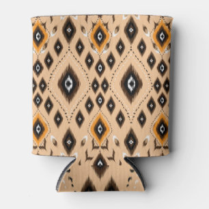 Ikat Etnisch Geometrisch Folklore Patroon Blikjeskoeler