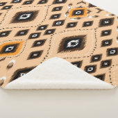 Ikat Etnisch Geometrisch Folklore Patroon Sherpa Deken (3/4)