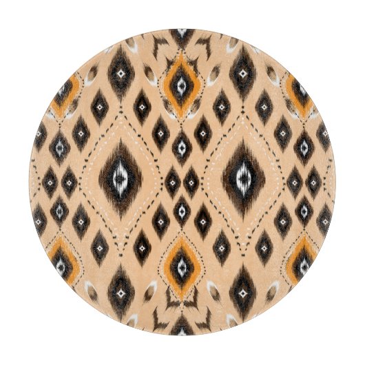 Ikat Etnisch Geometrisch Folklore Patroon Snijplank (Voorkant)