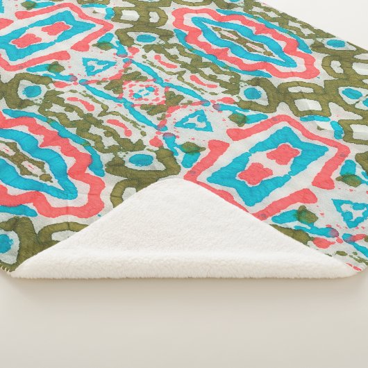 Ikat Etnische Abstracte Patroon. Shaman Pattern. P Sherpa Deken (3/4)