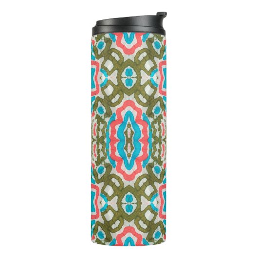 Ikat Etnische Abstracte Patroon. Shaman Pattern. P Thermosbeker (Gedraaid links)