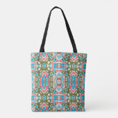 Ikat Etnische Abstracte Patroon. Shaman Pattern. P Tote Bag (Achterkant)