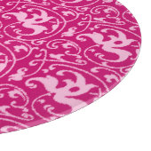 Ikat Floral Damask - Fuchsia and Bleek roze Snijplank (Hoek)