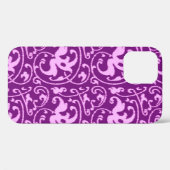 Ikat Floral Damask - Orchid en Paars Case-Mate iPhone Case (Achterkant (horizontaal))