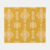 Ikat folklore ornament - etnische textuur. fleece deken (Voorkant (Horizontaal))