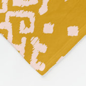 Ikat folklore ornament - etnische textuur. fleece deken (Hoek)