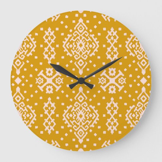 Ikat folklore ornament - etnische textuur. grote klok (Voorkant)