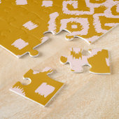 Ikat folklore ornament - etnische textuur. legpuzzel (Zijkant)