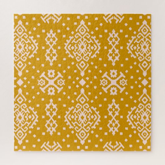 Ikat folklore ornament - etnische textuur. legpuzzel (Verticaal)