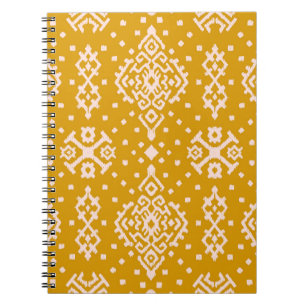 Ikat folklore ornament - etnische textuur. notitieboek