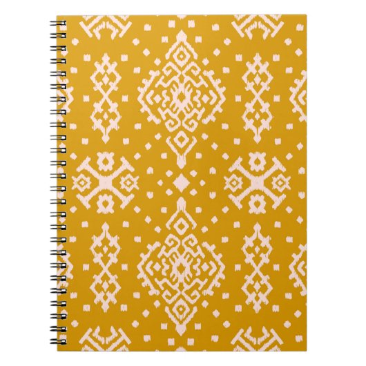 Ikat folklore ornament - etnische textuur. notitieboek (Voorkant)