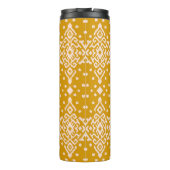 Ikat folklore ornament - etnische textuur. thermosbeker (Achterkant)