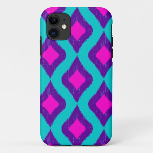 Ikat geïnspireerd patroon Case-Mate iPhone case (Achterkant)