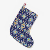 Ikat Geometric: Folklore Oriental Ornament. Kleine Kerstsok (Voorkant (Hangend))