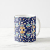 Ikat Geometric: Folklore Oriental Ornament. Koffiemok (Voorkant rechts)