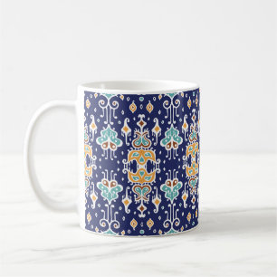 Ikat Geometric: Folklore Oriental Ornament. Koffiemok