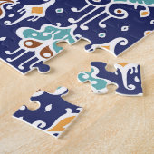 Ikat Geometric: Folklore Oriental Ornament. Legpuzzel (Zijkant)